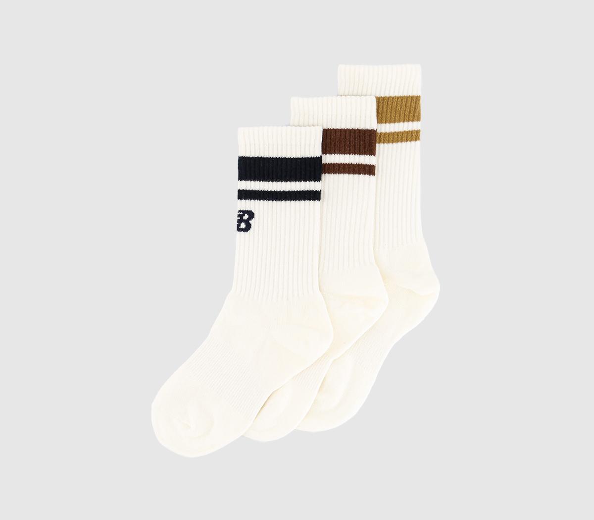 New Balance SocksEssentials Line Midcalf 3 Pairs Socks New Balance SocksEssentials Line Midcalf 3 Pairs SocksWhite Stripe