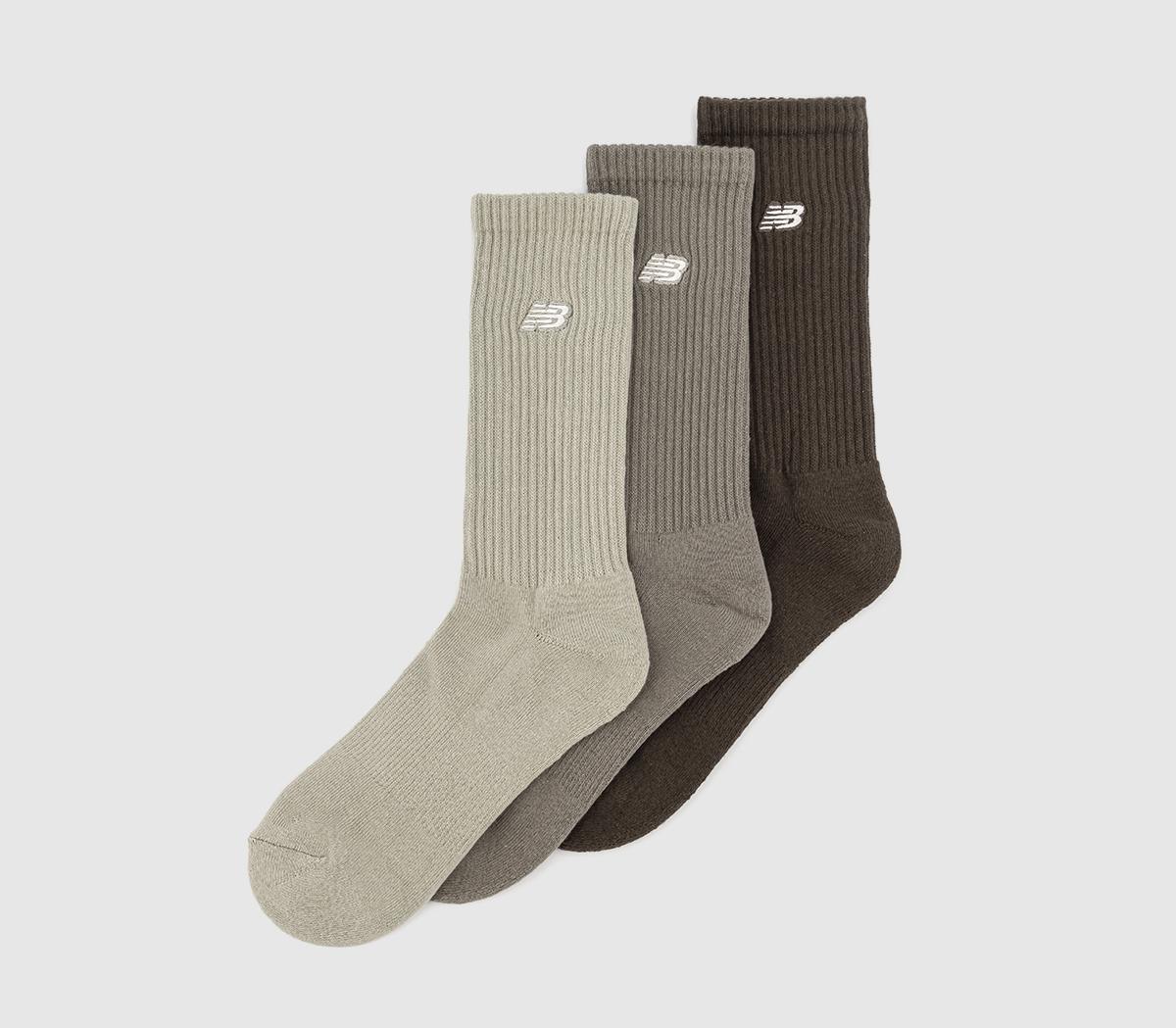 New Balance Socks Nb Patch Melange Brown Multi, L