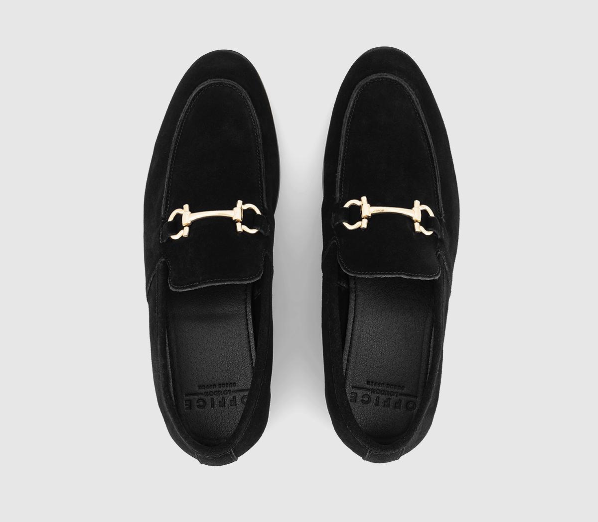 OFFICE Memming 2 Snaffle Loafers Black Suede - Men’s Smart Shoes