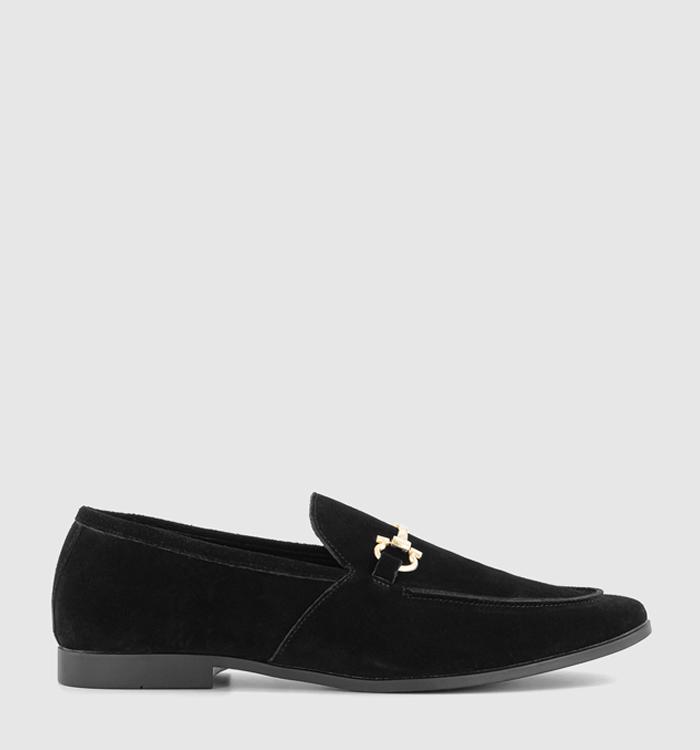 OFFICE Memming 2 Snaffle Loafers Black Suede
