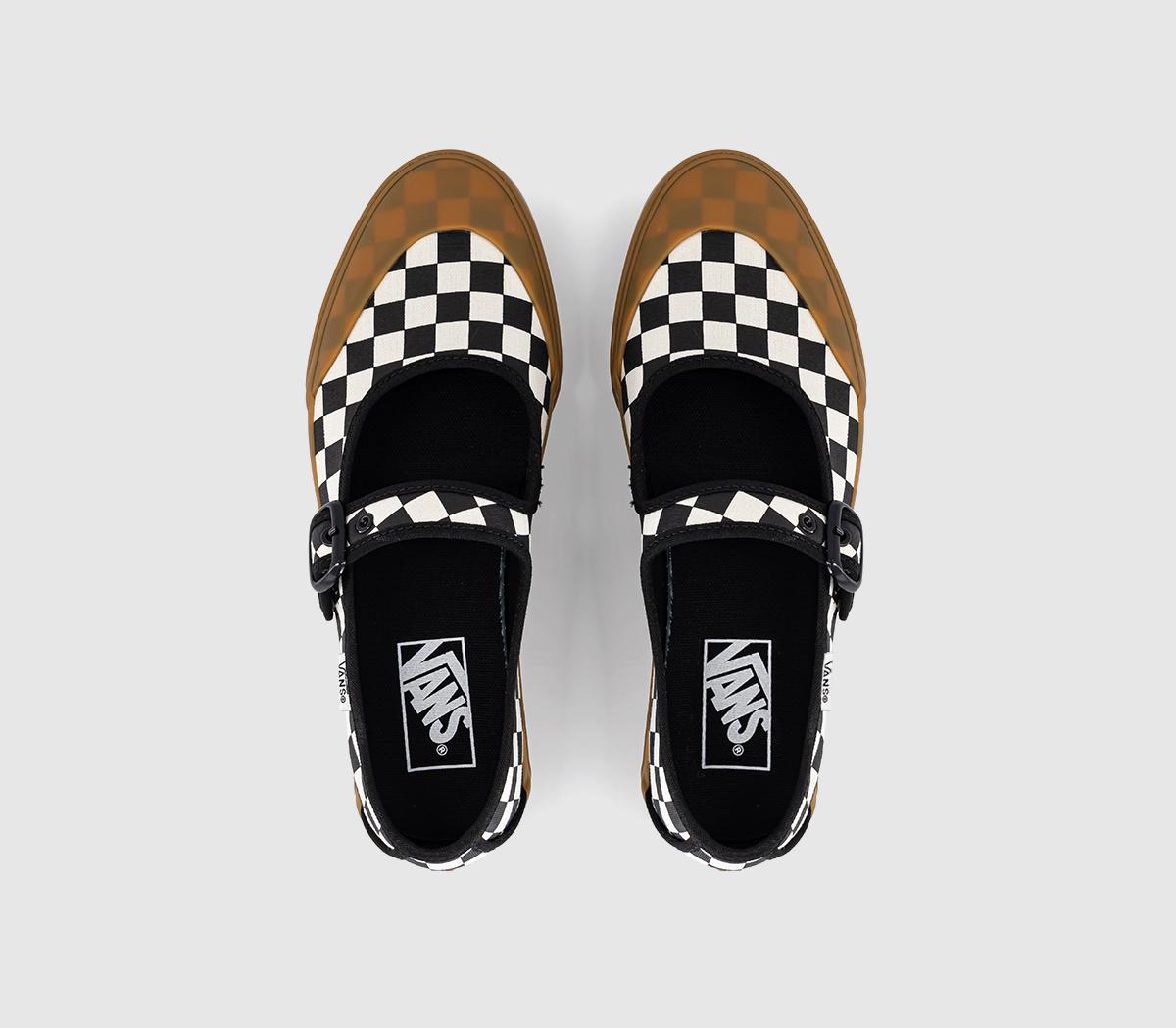 VansMary Jane TrainersCheckerboard Black White