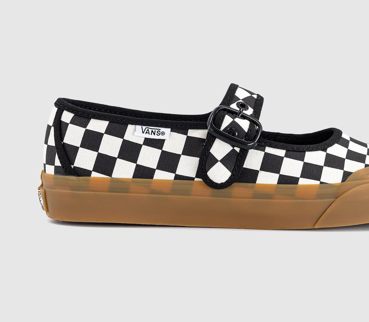 VansMary Jane TrainersCheckerboard Black White