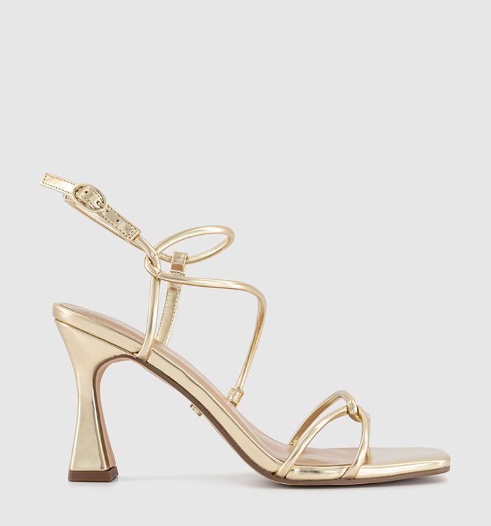 OFFICE Magic Strappy Heeled Sandals Gold