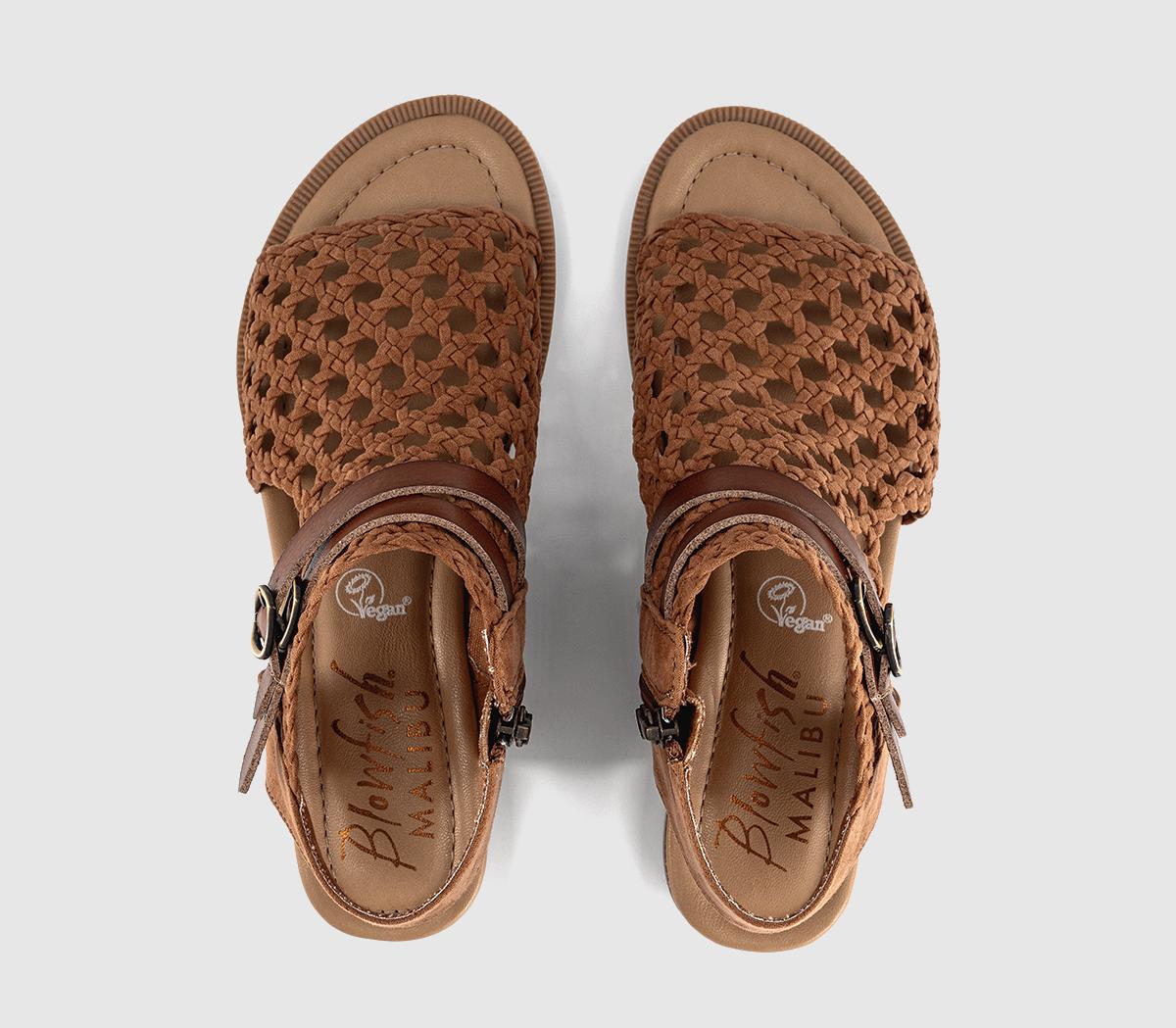 Blowfish MalibuAnuella Raffia SandalsCognac