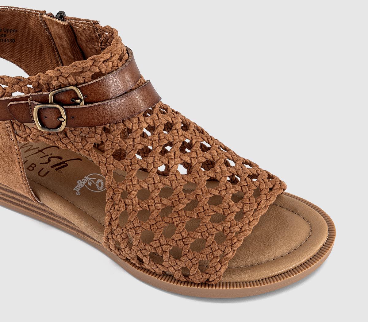 Blowfish MalibuAnuella Raffia SandalsCognac