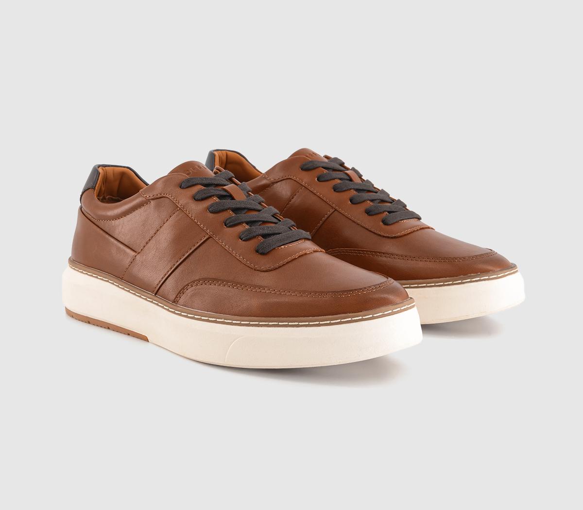 OFFICE Mens Cabo Rand Detail Trainers Tan, 6