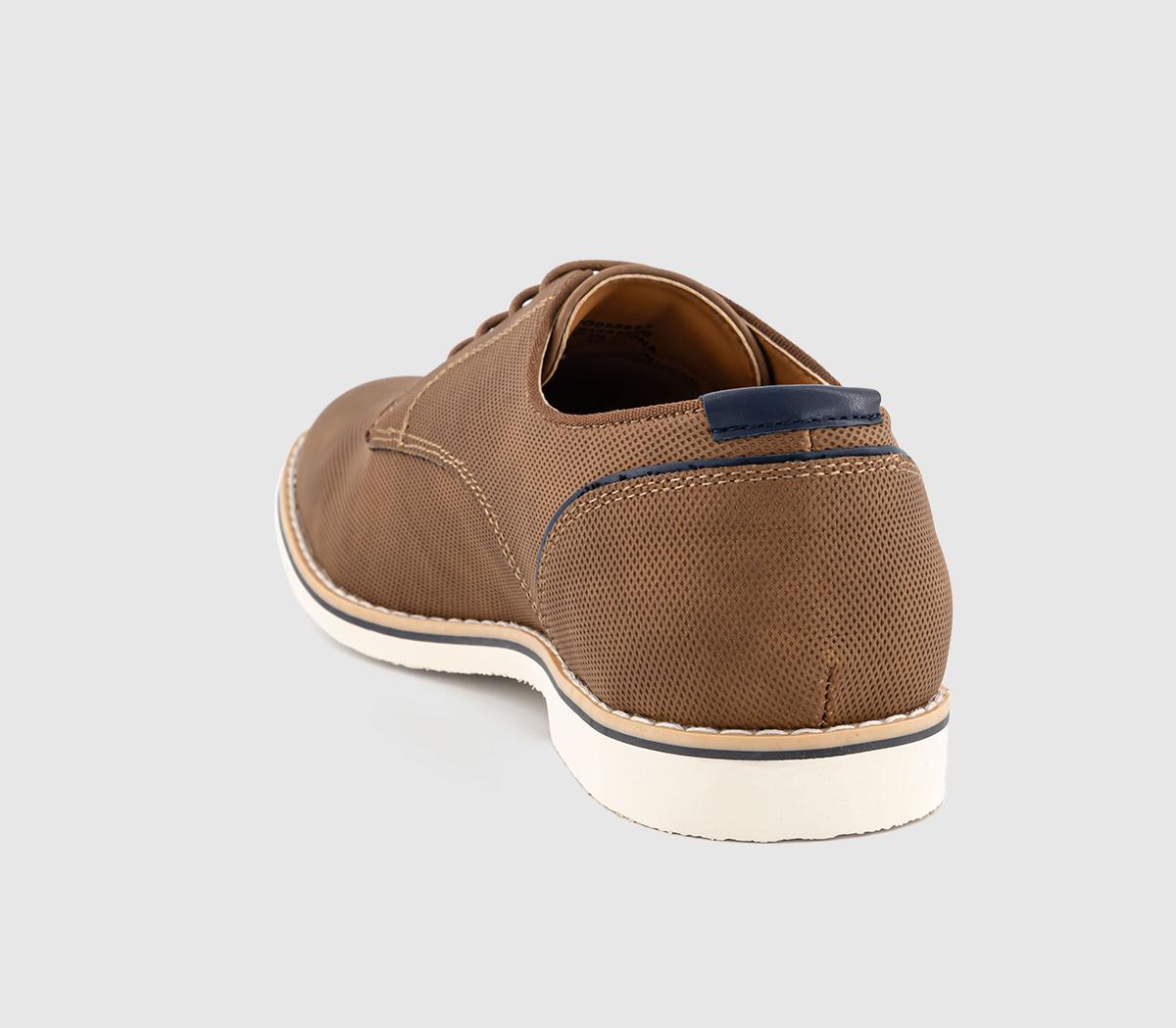OFFICEChapter White Sole Embossed Derby ShoesTan