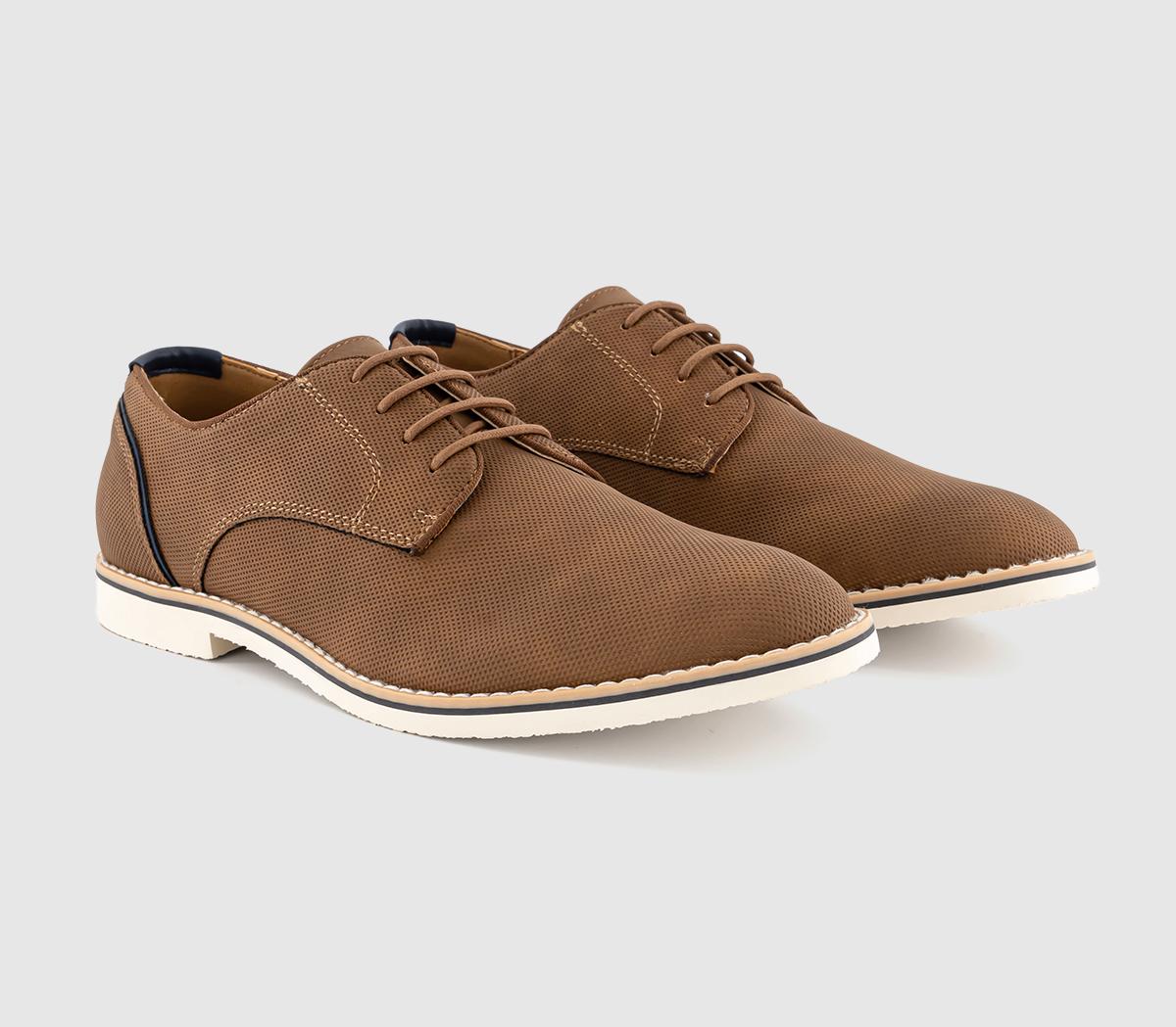 OFFICEChapter White Sole Embossed Derby ShoesTan