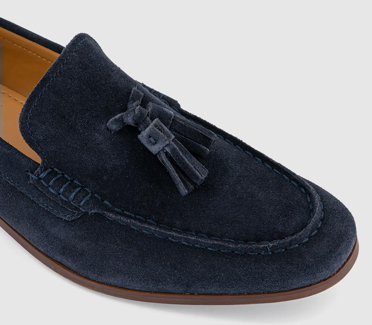 OFFICEConcept Tassel Suede Smart Loafer OFFICEConcept Tassel Suede Smart LoaferNavy Suede