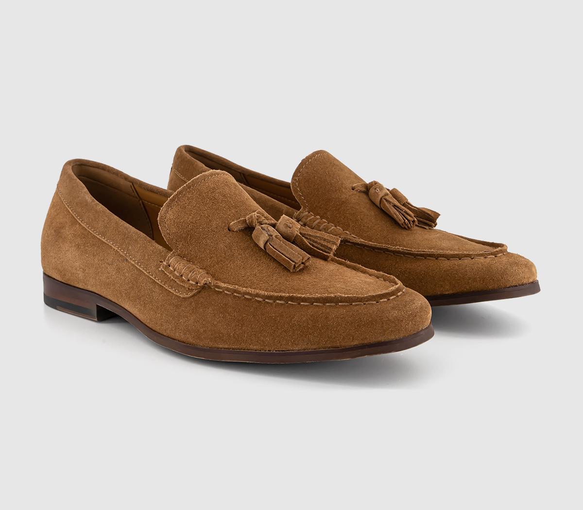 OFFICEConcept Tassel Suede Smart Loafers OFFICEConcept Tassel Suede Smart LoafersTan Suede