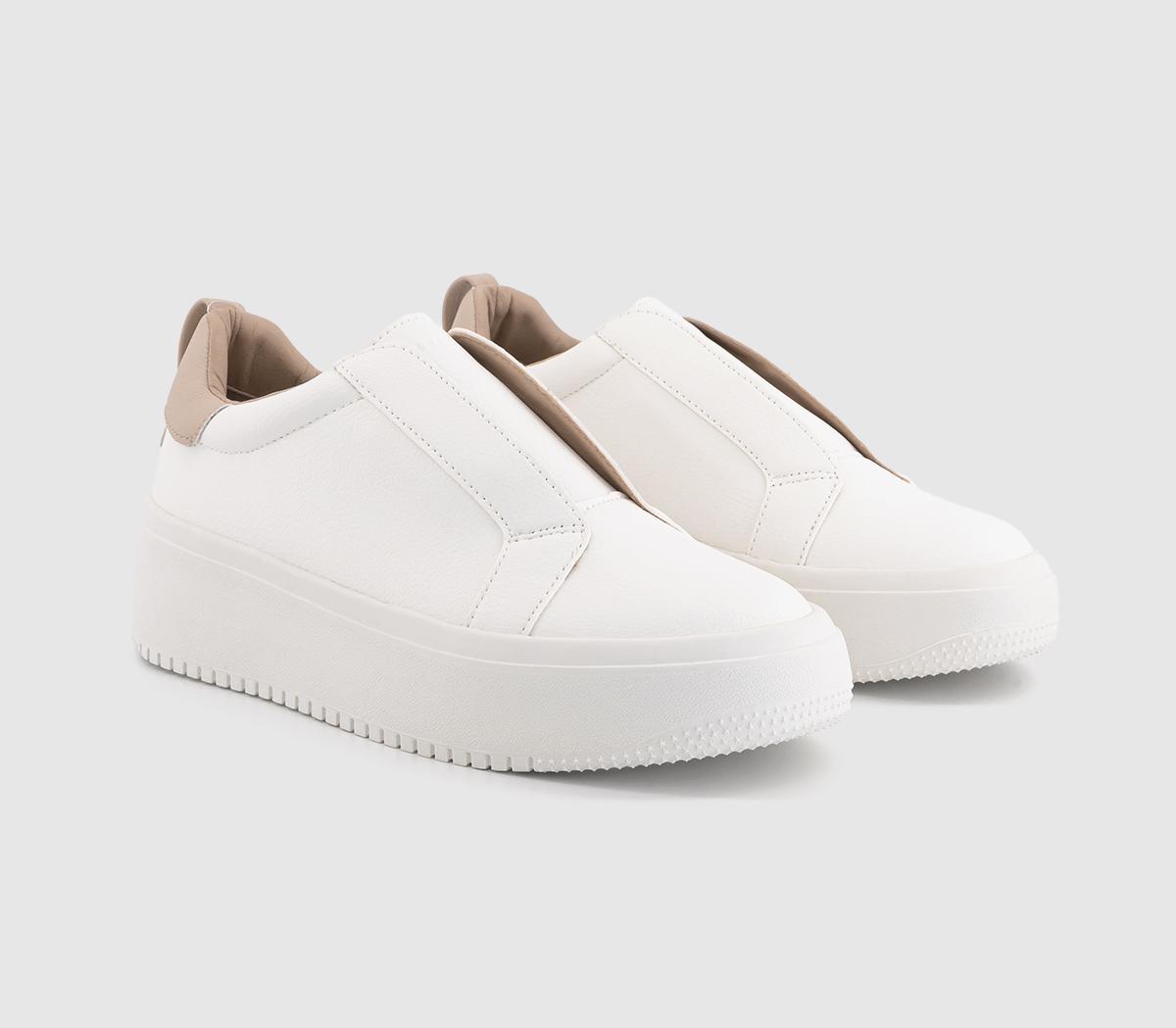 OFFICEFarrah Platform Slip On TrainersWhite