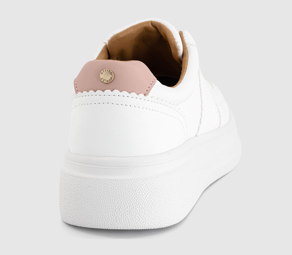 OFFICEFili Scalloped Edge Slip On Trainers OFFICEFili Scalloped Edge Slip On TrainersWhite