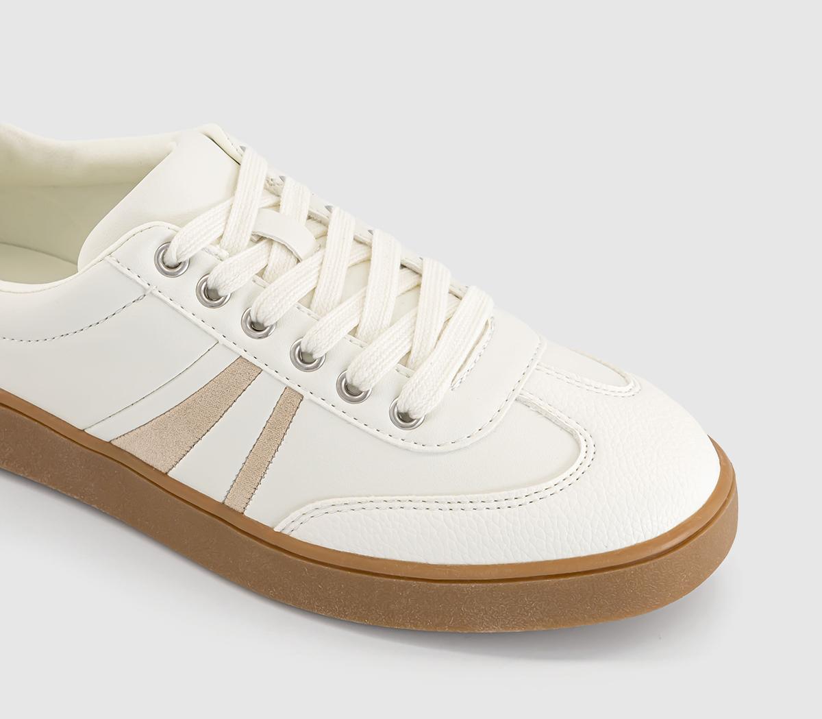 OFFICEFlorida Lace Up Skate Trainers OFFICEFlorida Lace Up Skate TrainersWhite Blush