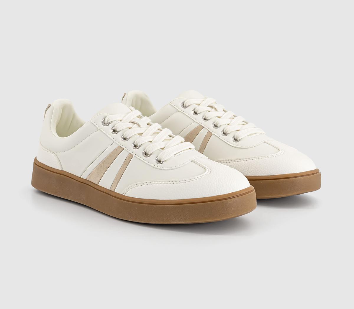 OFFICEFlorida Lace Up Skate Trainers OFFICEFlorida Lace Up Skate TrainersWhite Blush
