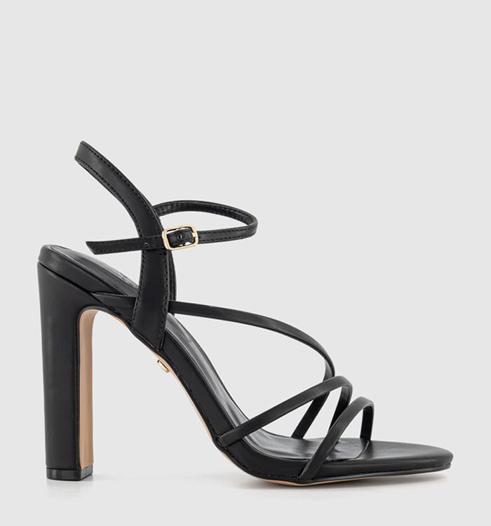 OFFICE Hannah Strappy Heeled Sandals Black
