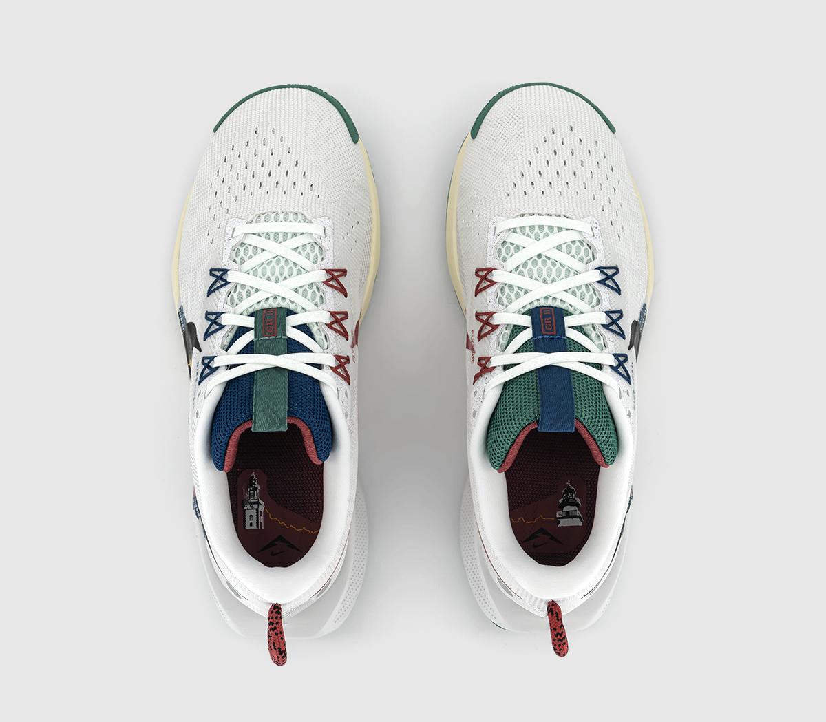 NikeNike ReactX Pegasus Trail 5 TrainersWhite Black Court Blue Cedar