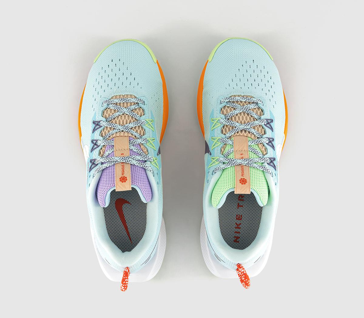 NikeNike Reactx Pegasus Trail 5 TrainersGlacier Blue White Daybreak Sundial