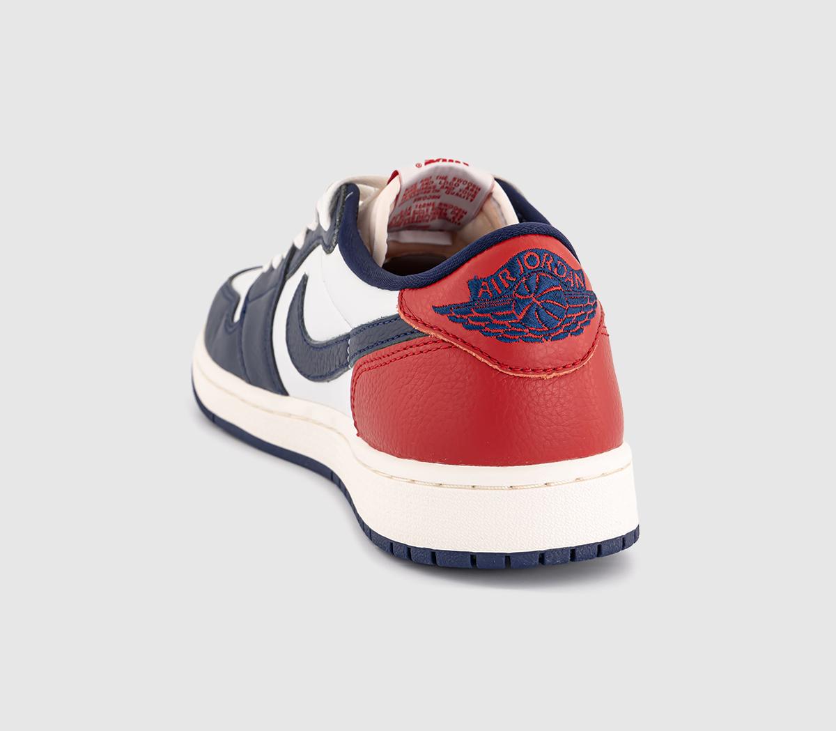 JordanAir Jordan 1 Retro Low OG TrainersSummit White Gym Red Midnight Navy