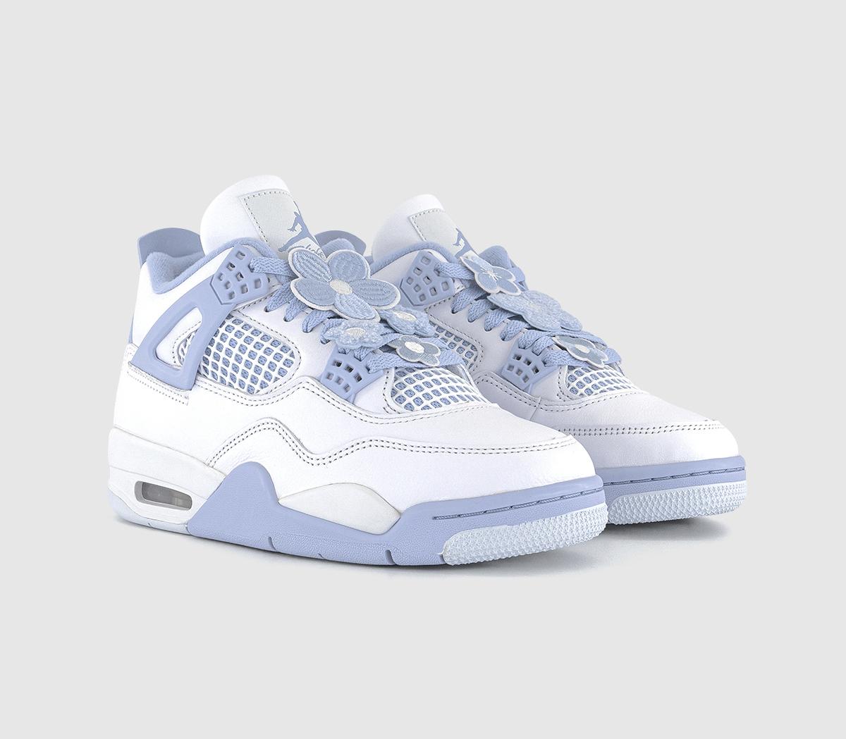 JordanAir Jordan 4 RetroWhite Aluminum Blue Tint Oil Green