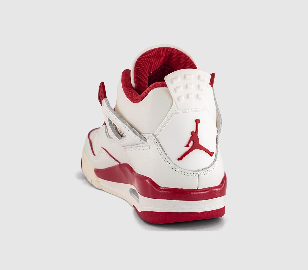 JordanAir Jordan 4 Retro 'Love Letter'Pale Ivory Sierra Red Tough Red