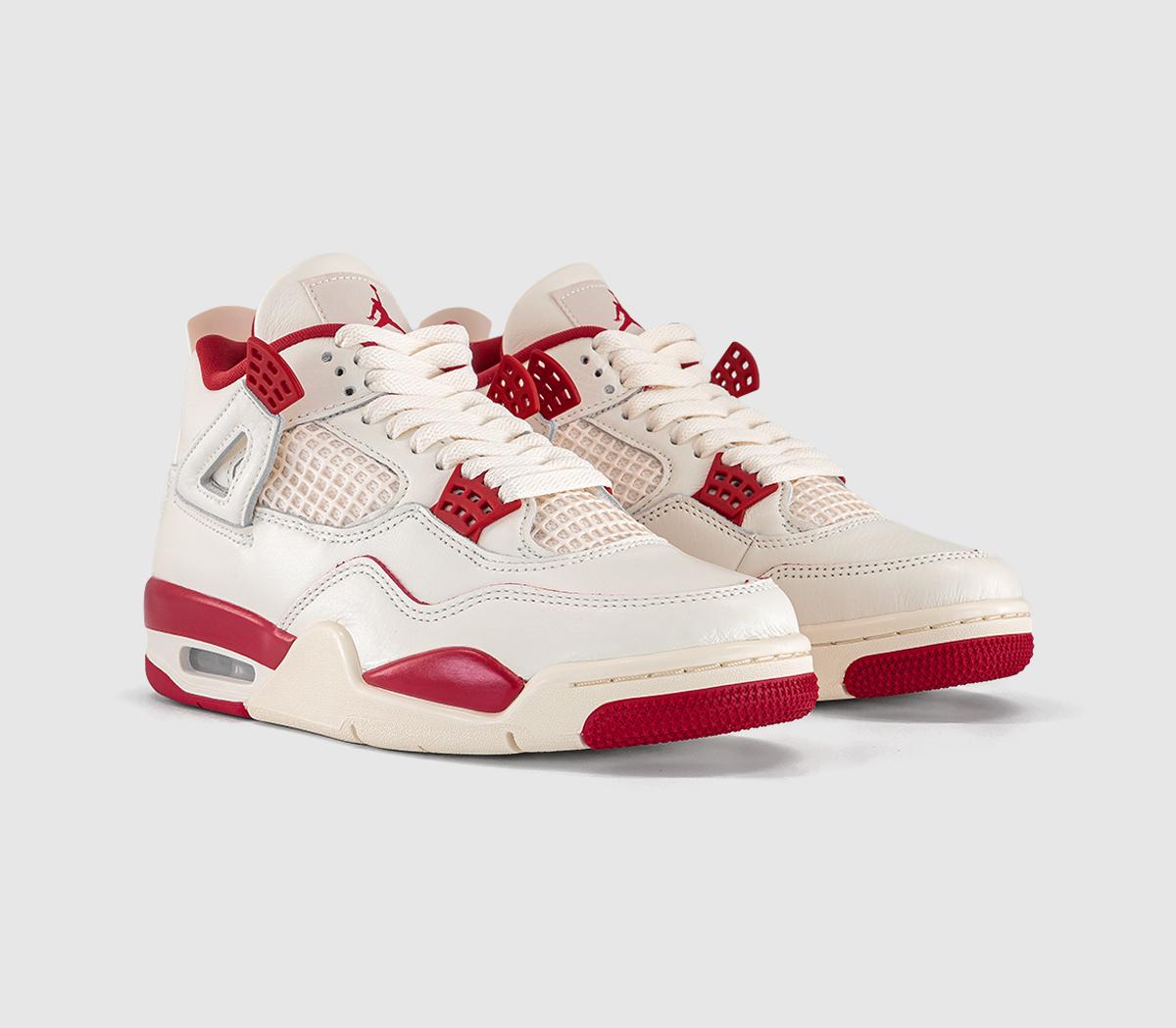 JordanAir Jordan 4 Retro 'Love Letter'Pale Ivory Sierra Red Tough Red