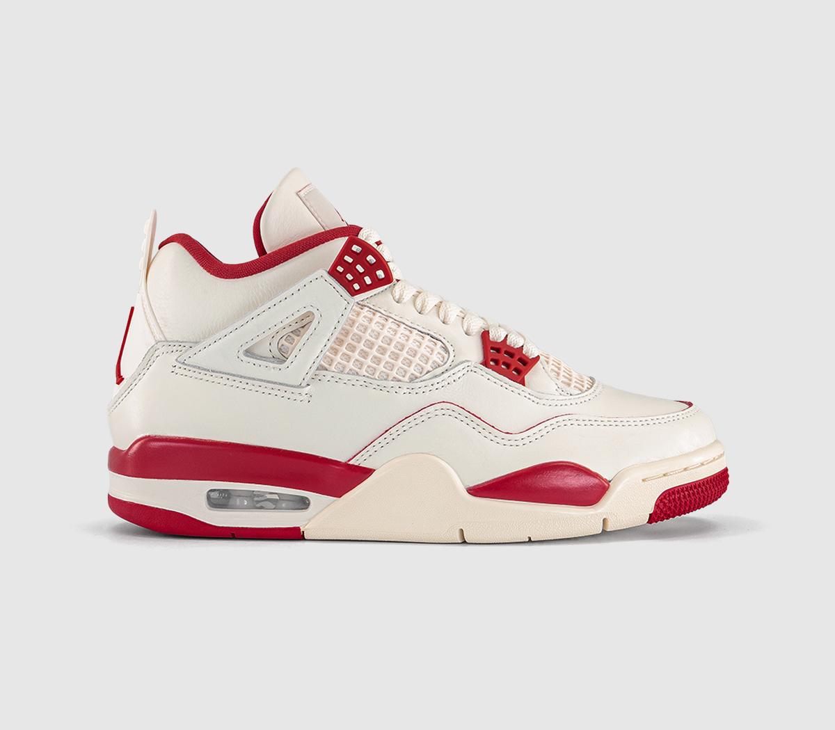 JordanAir Jordan 4 Retro 'Love Letter'Pale Ivory Sierra Red Tough Red