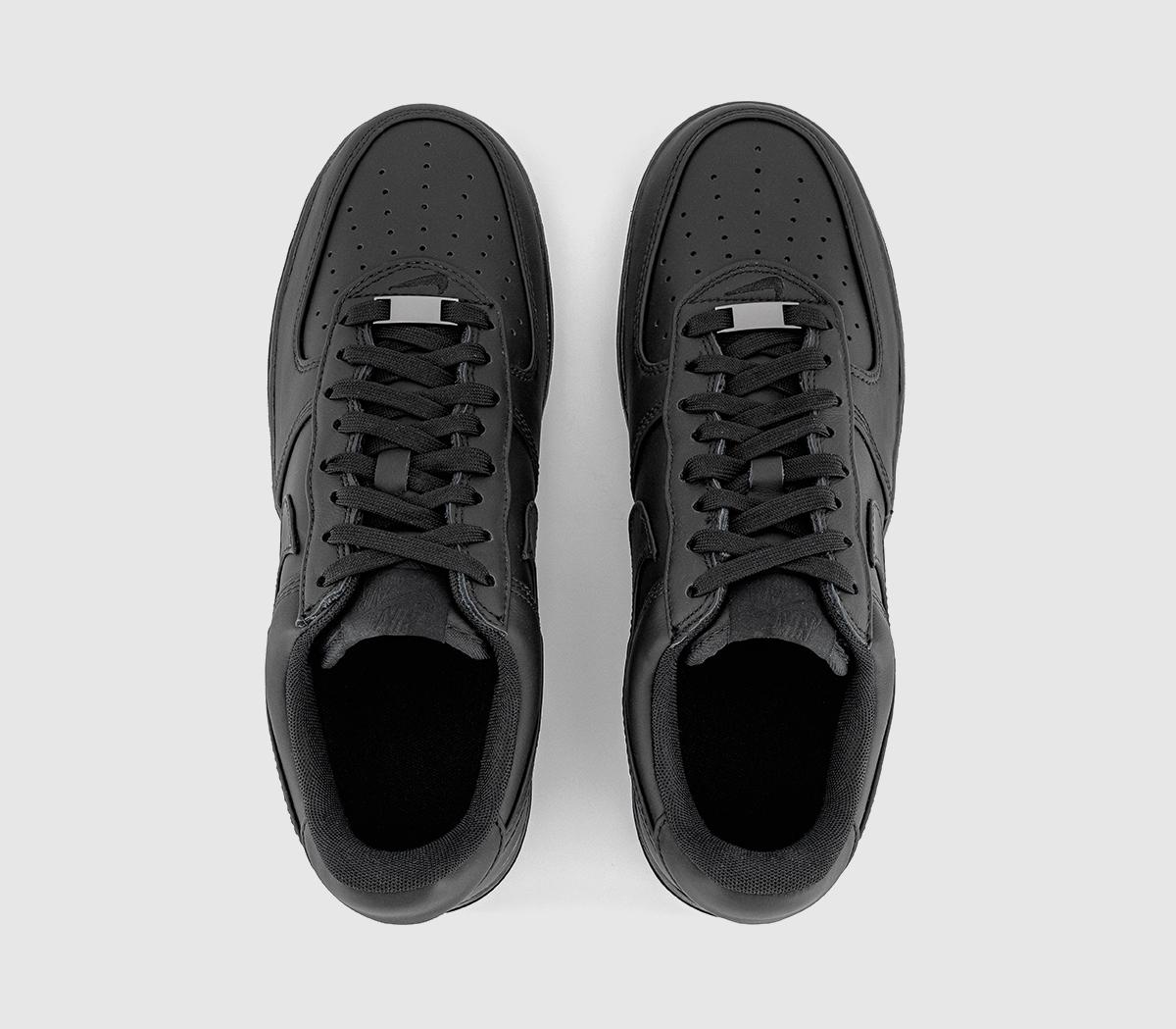 Nike Air Force 1 Low Retro Trainers Black Black White - Men's Trainers