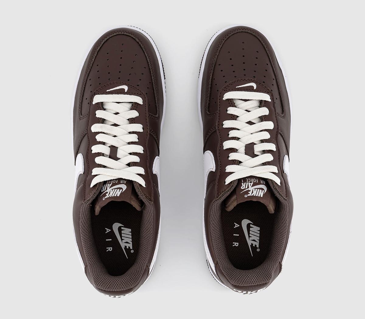 NikeAir Force 1 Low Retro TrainersQs Chocolate White