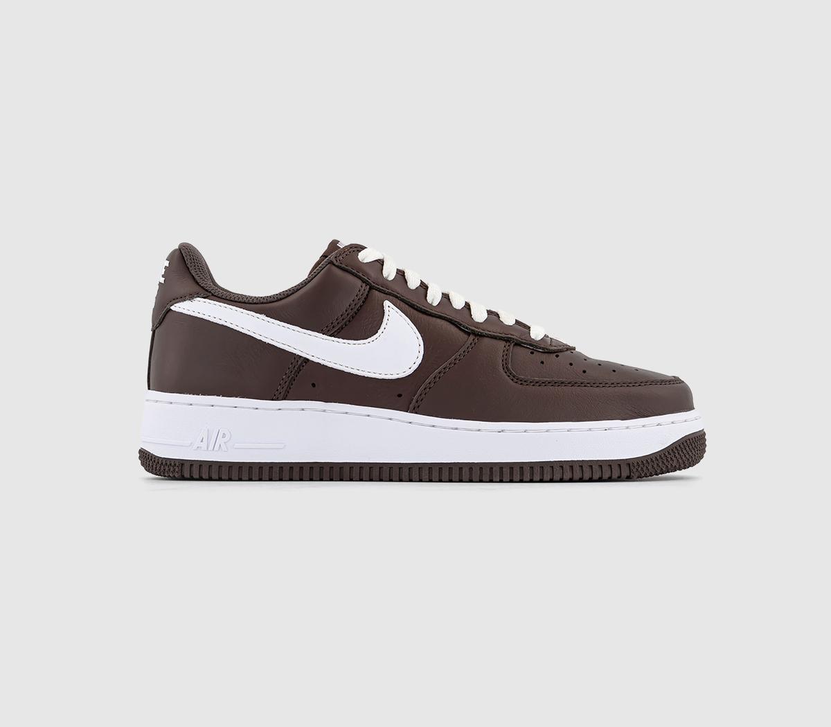 Nike Air Force 1 Low Retro Trainers Qs Chocolate White - Men's