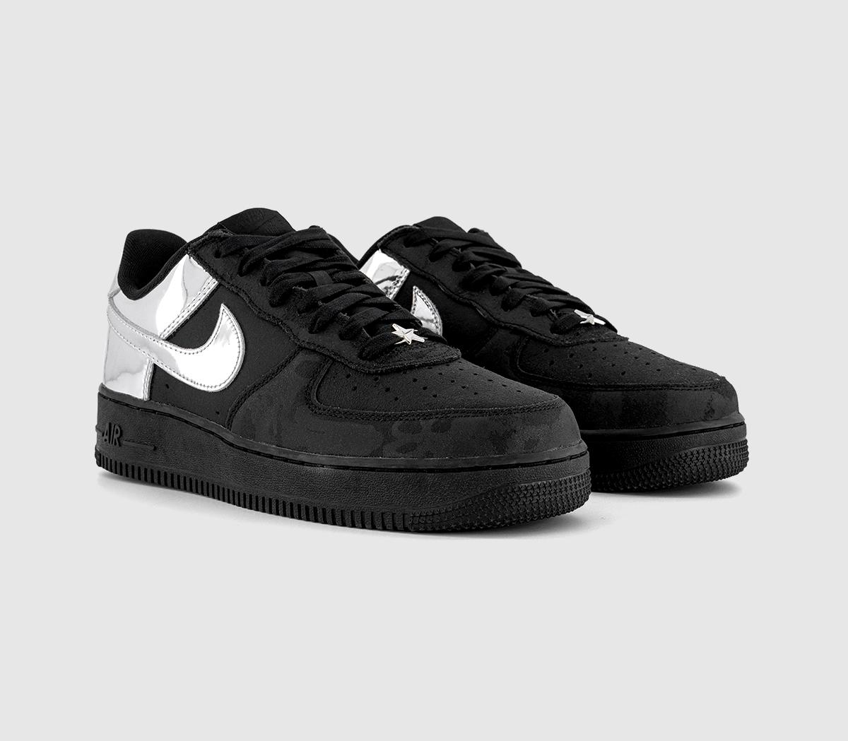 NikeAir Force 1 Low Retro TrainersBlack Chrome Black