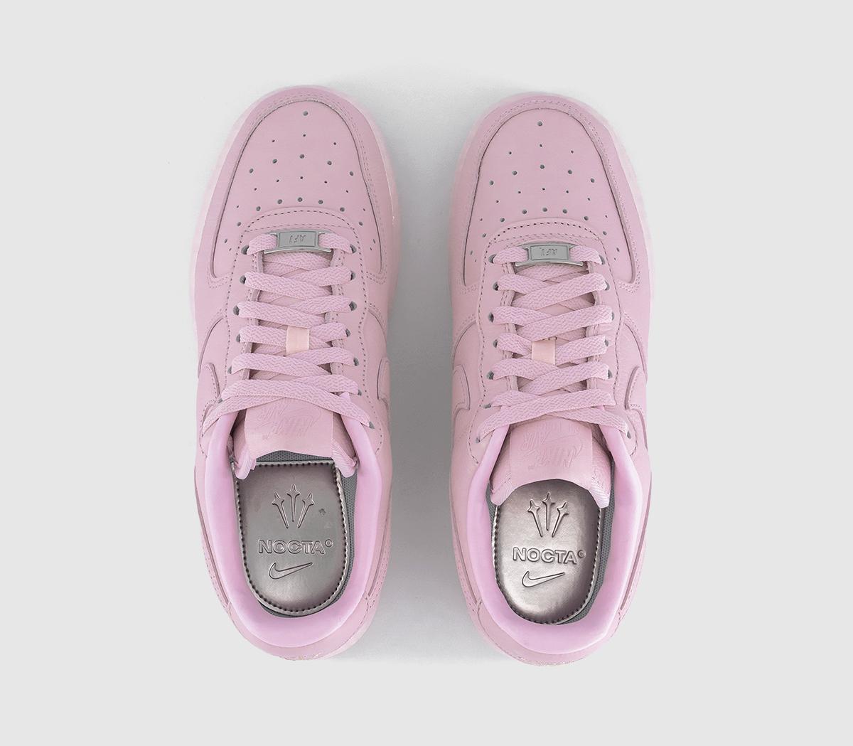 NikeNOCTA Air Force 1 Low TrainersPink Foam Cobalt Tint Metallic Silver