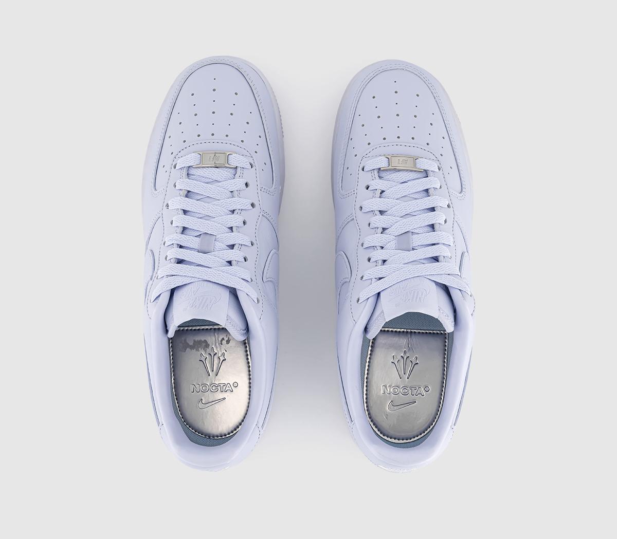 NikeNOCTA Air Force 1 Low TrainersPalest Purple Cobalt Tint Metallic Silver