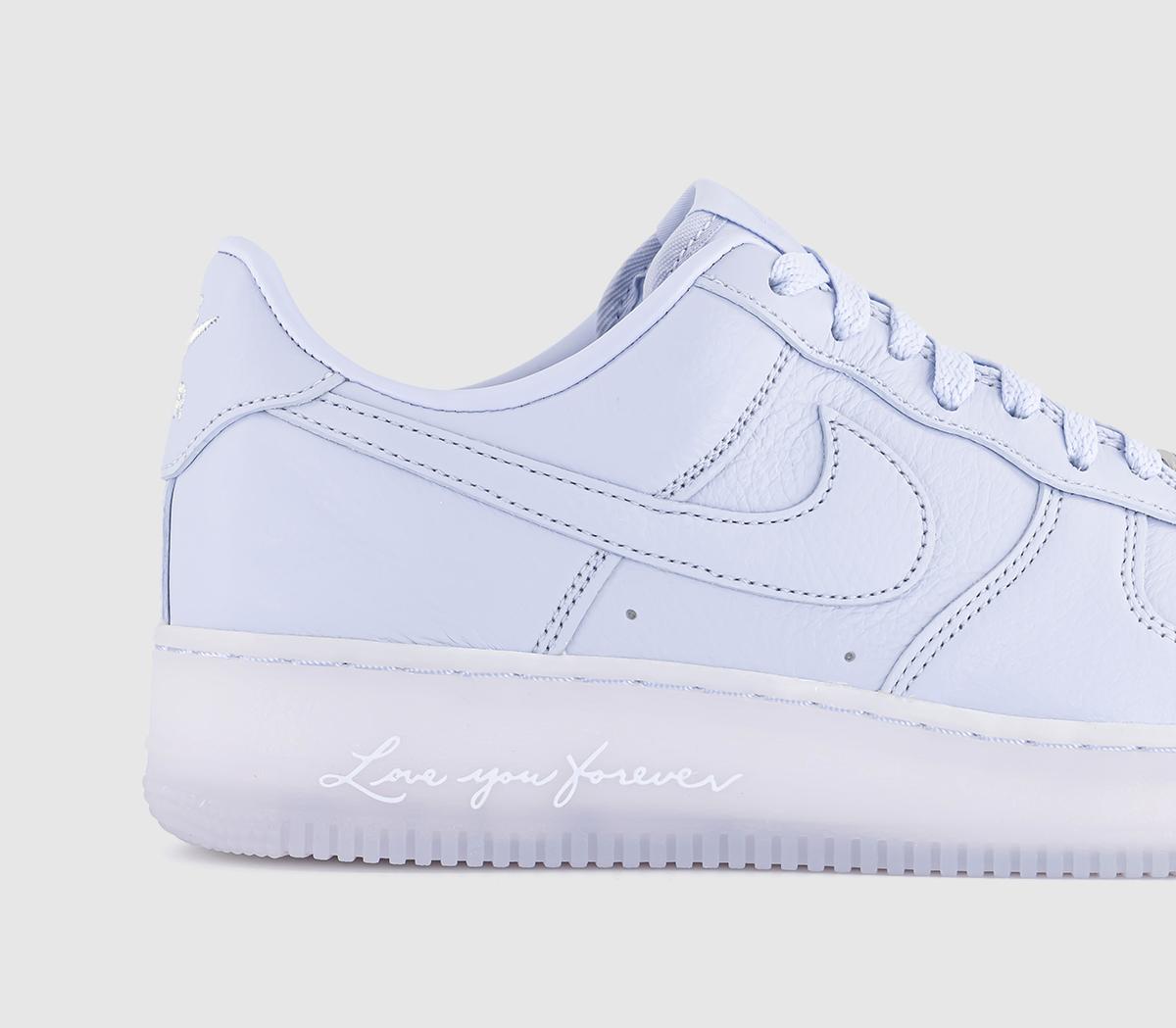 NikeNOCTA Air Force 1 Low TrainersPalest Purple Cobalt Tint Metallic Silver