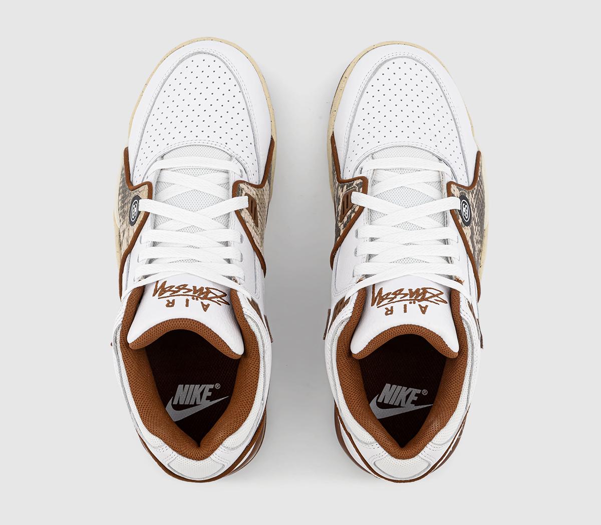 NikeAir Flight '89 Low SP TrainersStussy White Pecan Fossil