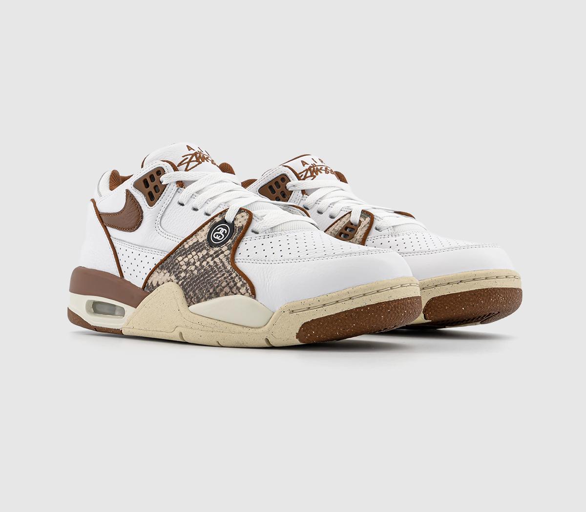NikeAir Flight '89 Low SP TrainersStussy White Pecan Fossil