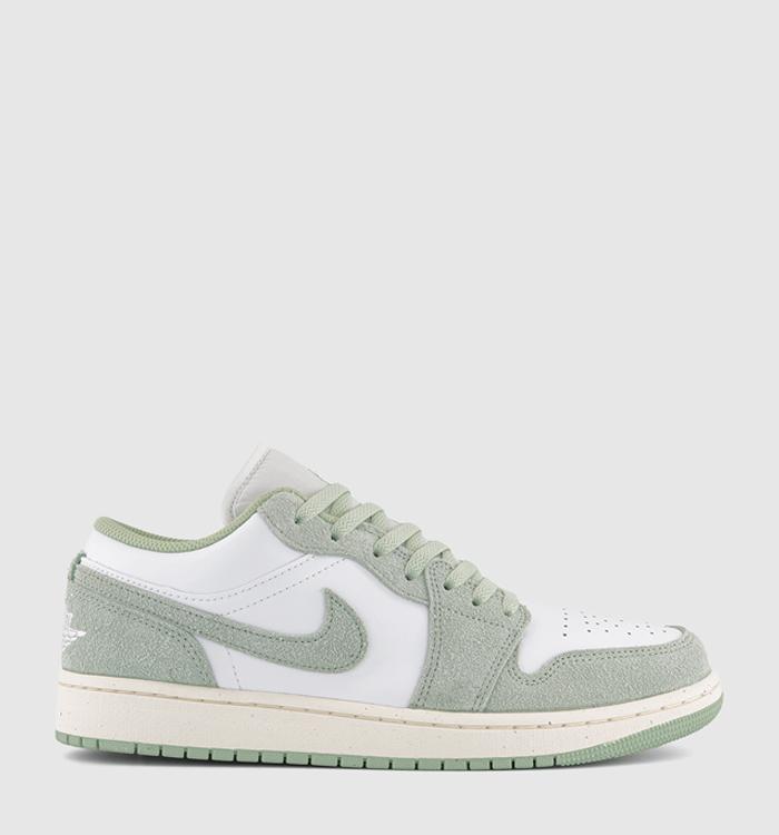 air jordan 1 low trainers spruce aura spruce aura white
