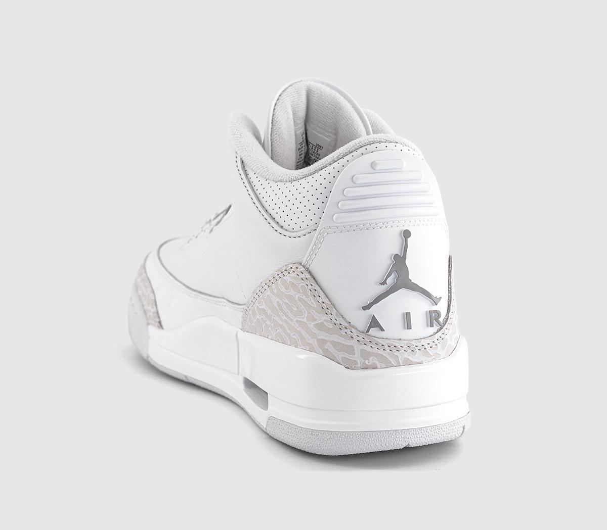 JordanAir Jordan 3 Retro 'Pure Money'White Metallic Silver White