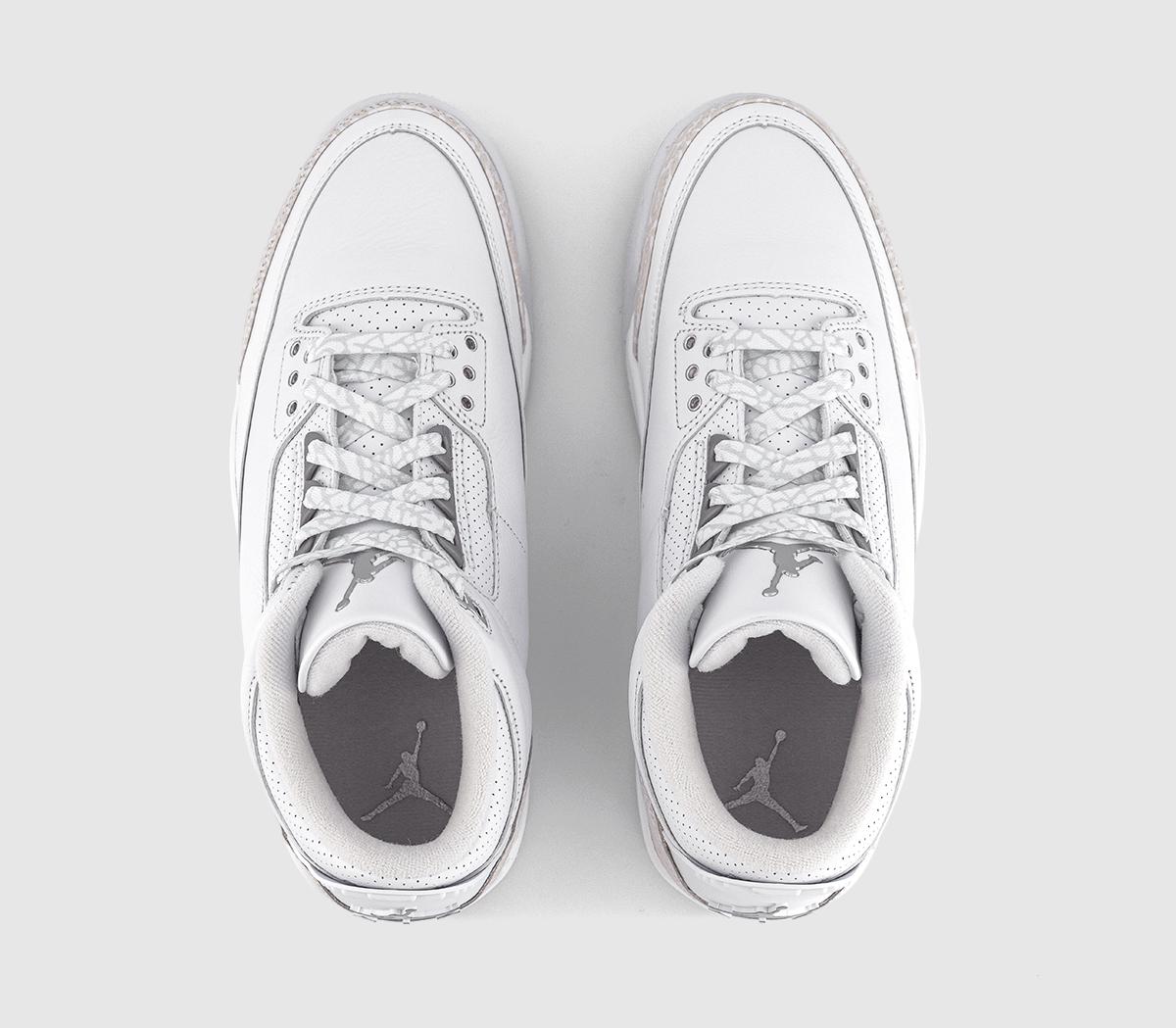 JordanAir Jordan 3 Retro 'Pure Money'White Metallic Silver White