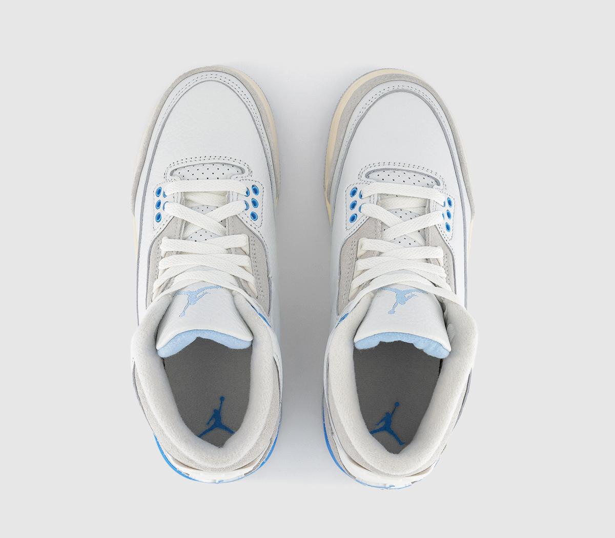 JordanAir Jordan 3 Retro TrainersSummit White Hydrogen Blue Legend Blue