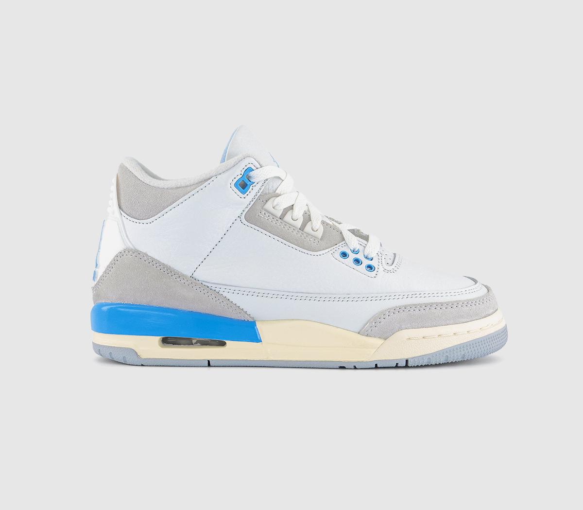 Jordan Air Jordan 3 Retro Trainers Summit White Hydrogen Blue