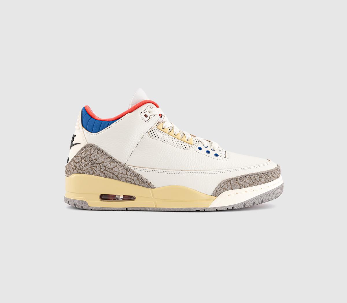 JordanAir Jordan 3 Retro TrainersWhite Black Sport Royal Challenge Red