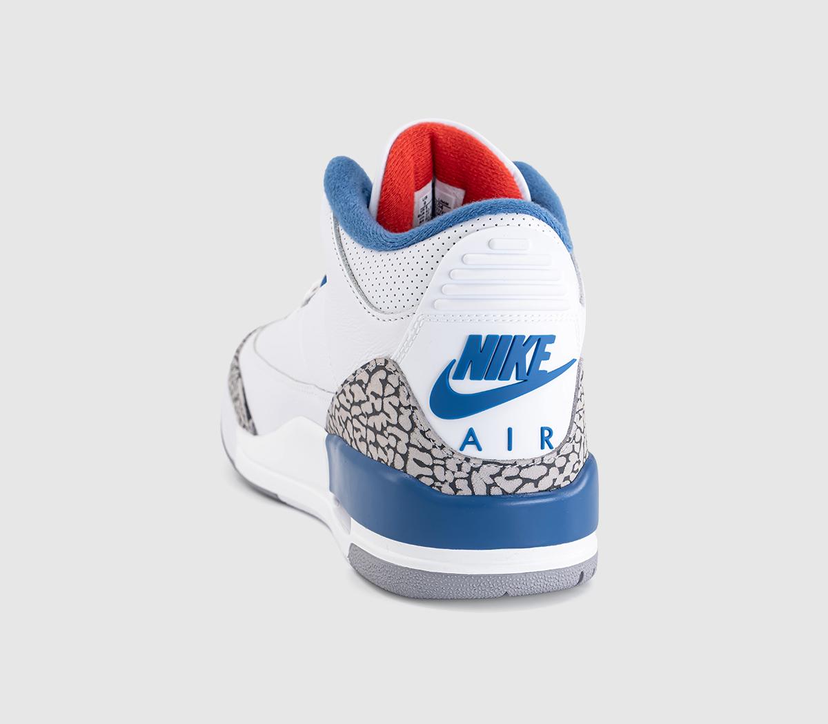 JordanAir Jordan 3 Retro 'True Blue'White Multi Color