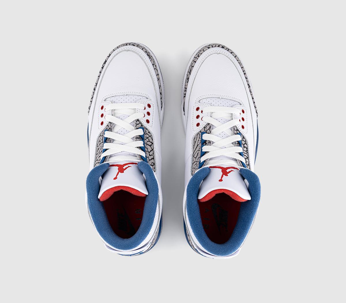 Jordan Air Jordan 3 Retro 'True Blue' White Multi Color - Men's