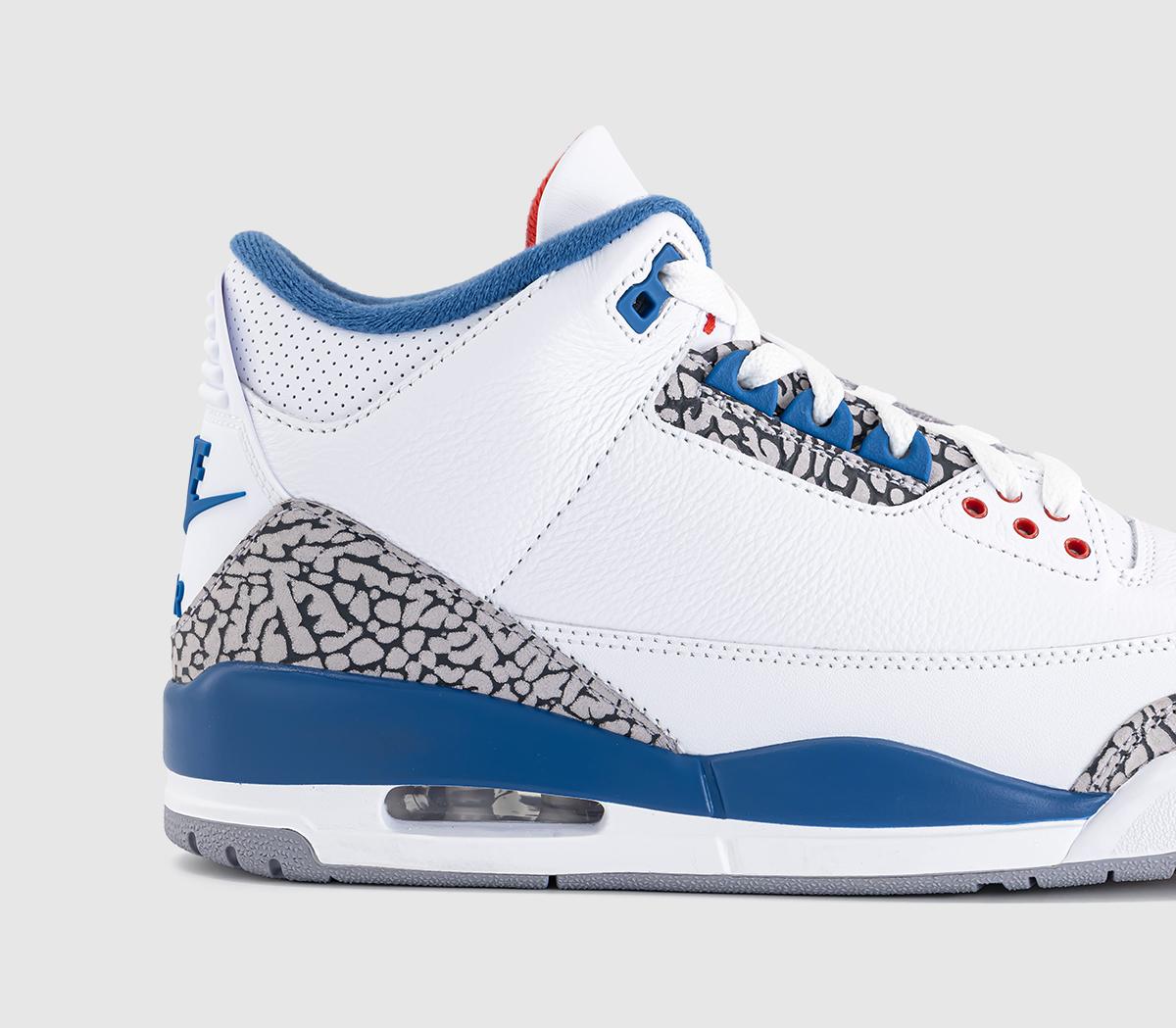 Jordan Air Jordan 3 Retro 'True Blue' White Multi Color - Men's