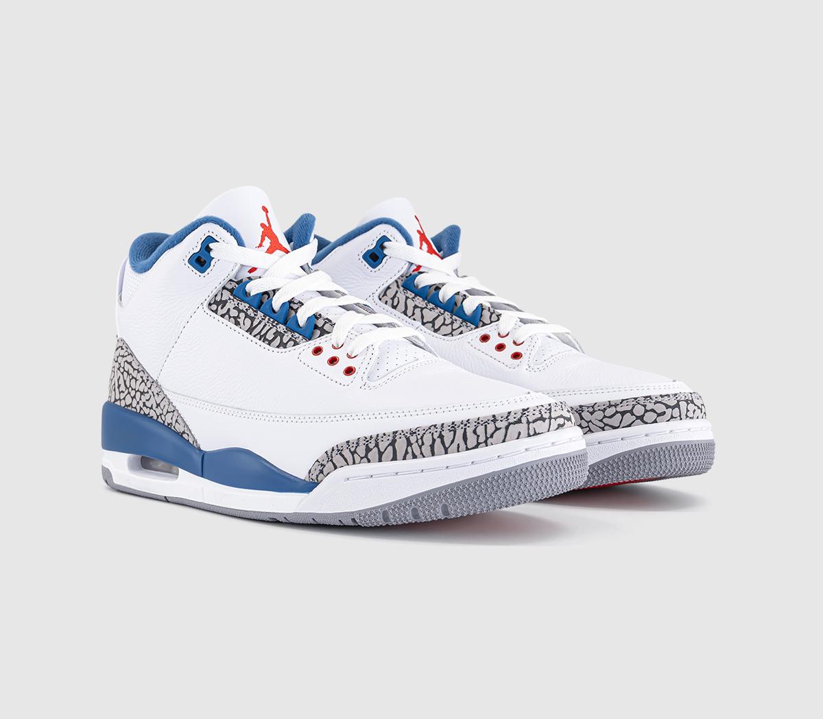 JordanAir Jordan 3 Retro 'True Blue'White Multi Color