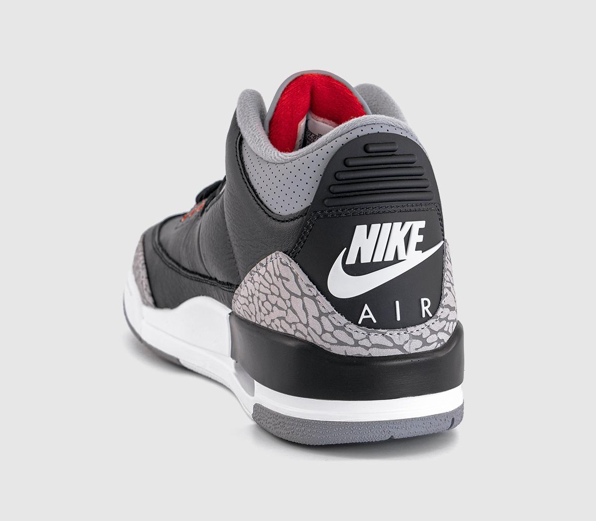 JordanAir Jordan 3 RetroBlack Fire Red Cement Grey Summit White