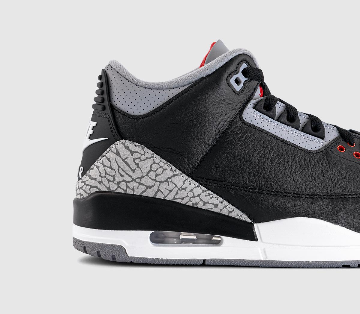 JordanAir Jordan 3 RetroBlack Fire Red Cement Grey Summit White