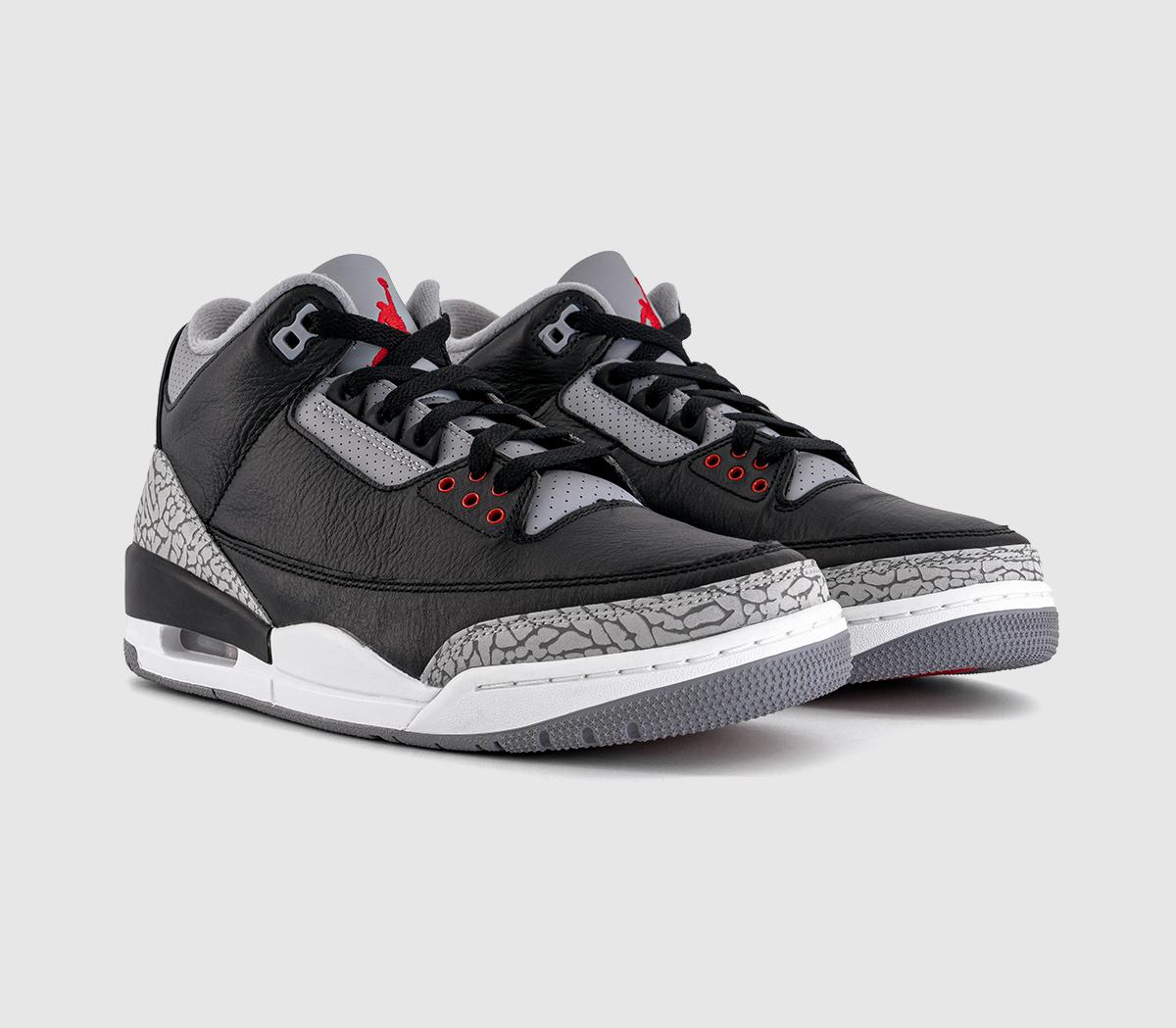 JordanAir Jordan 3 RetroBlack Fire Red Cement Grey Summit White