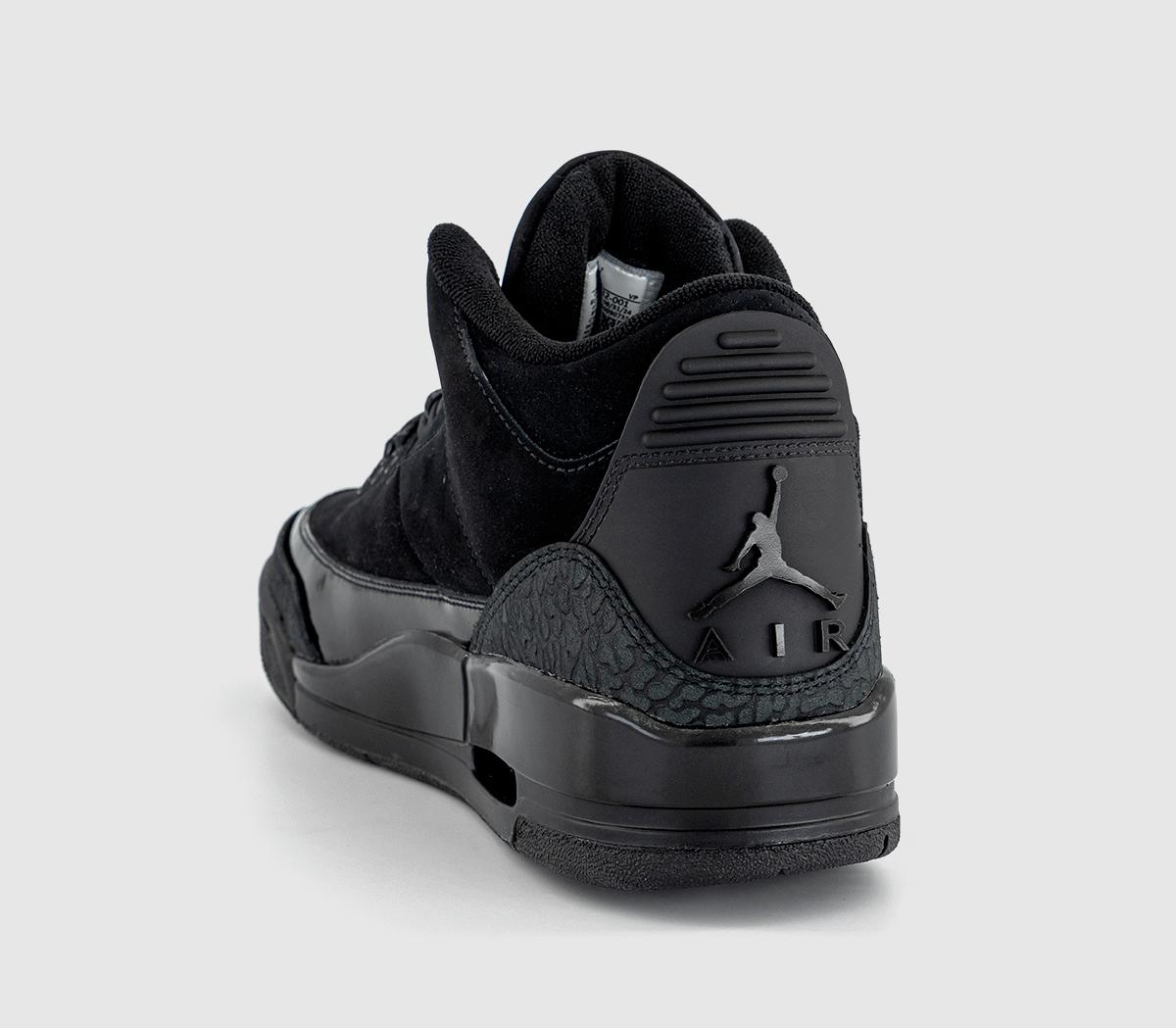 Jordan Air Jordan 3 Retro 'Black Cat' Trainers Black Dark Charcoal