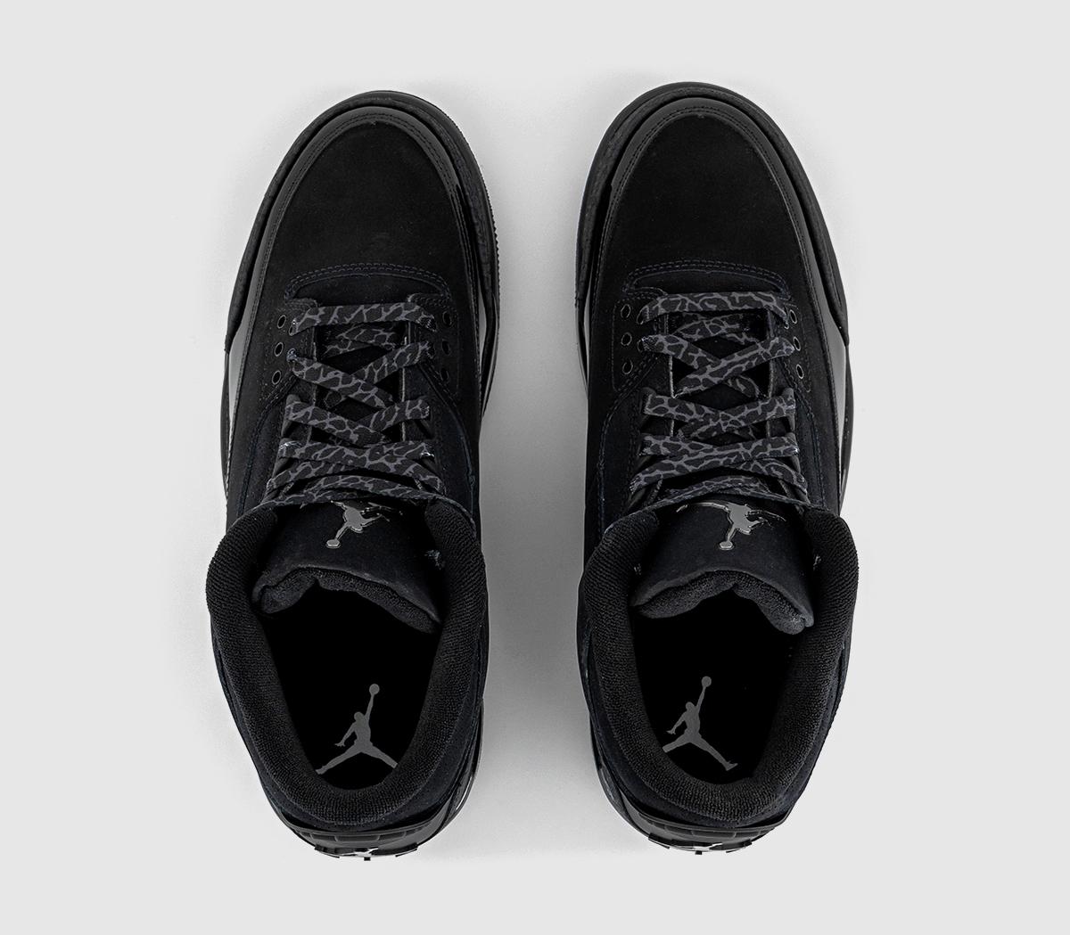 Jordan Air Jordan 3 Retro 'Black Cat' Trainers Black Dark Charcoal